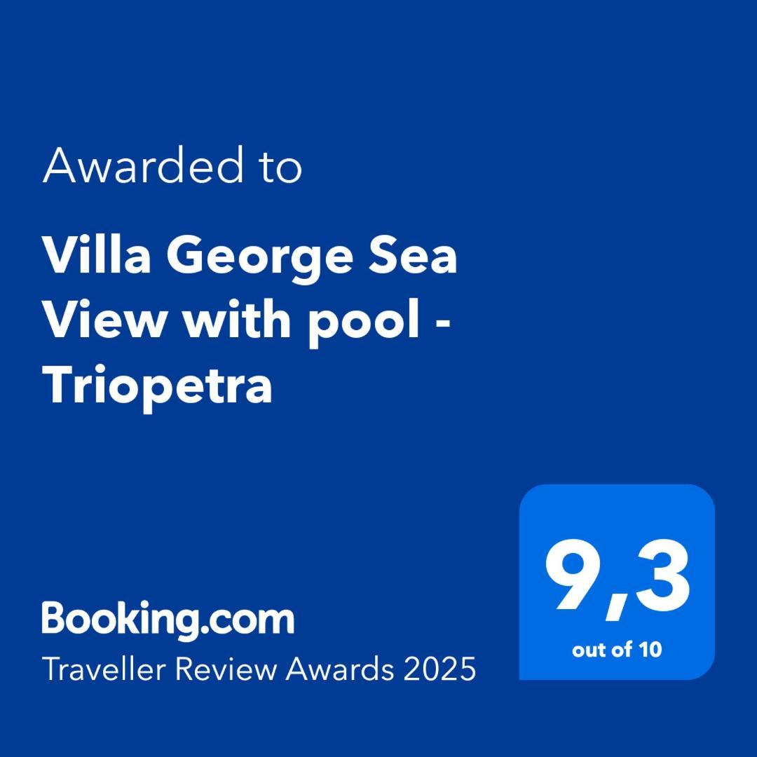 Villa George Sea View With Pool - טריופטרה מראה חיצוני תמונה